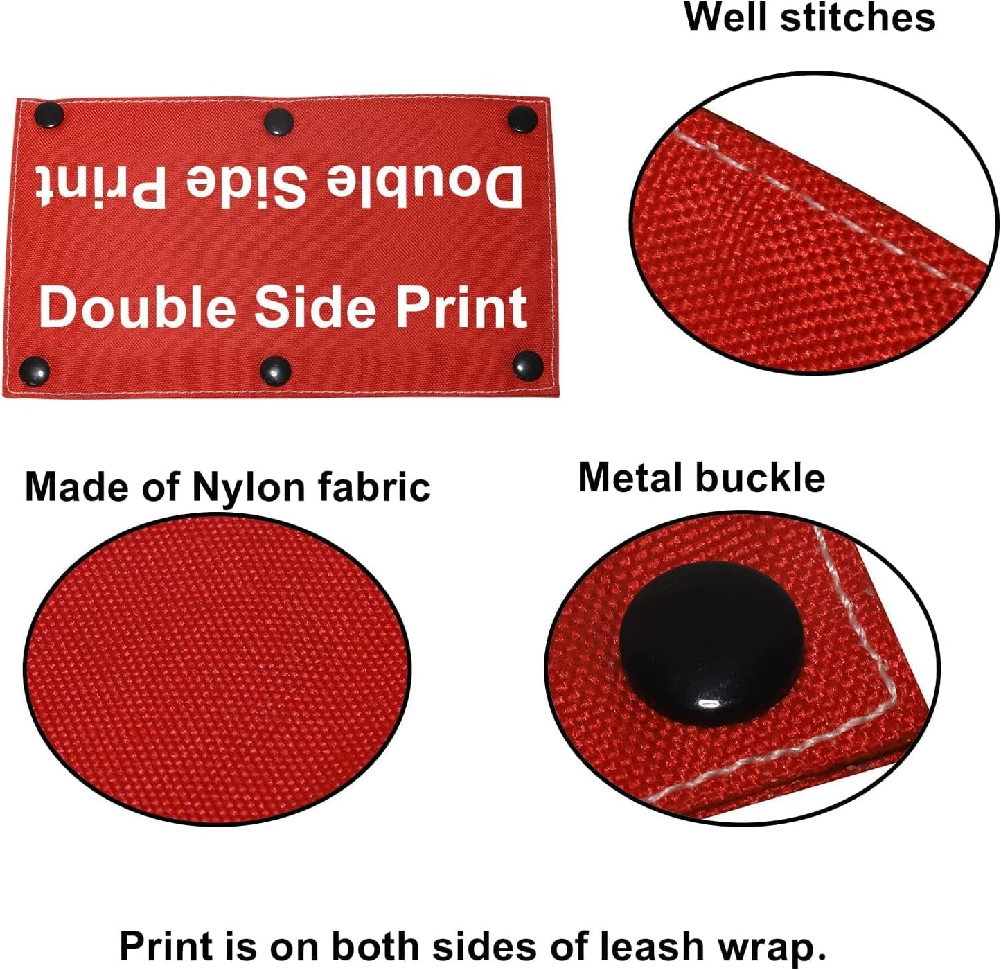 Funny Dog Leash Sleeve I'm a Little Scared Please Ask to pet Leash Wrap Alert Hanging ID Patch Tag Pet Birthday Gift(Little Scared-Sleeve)