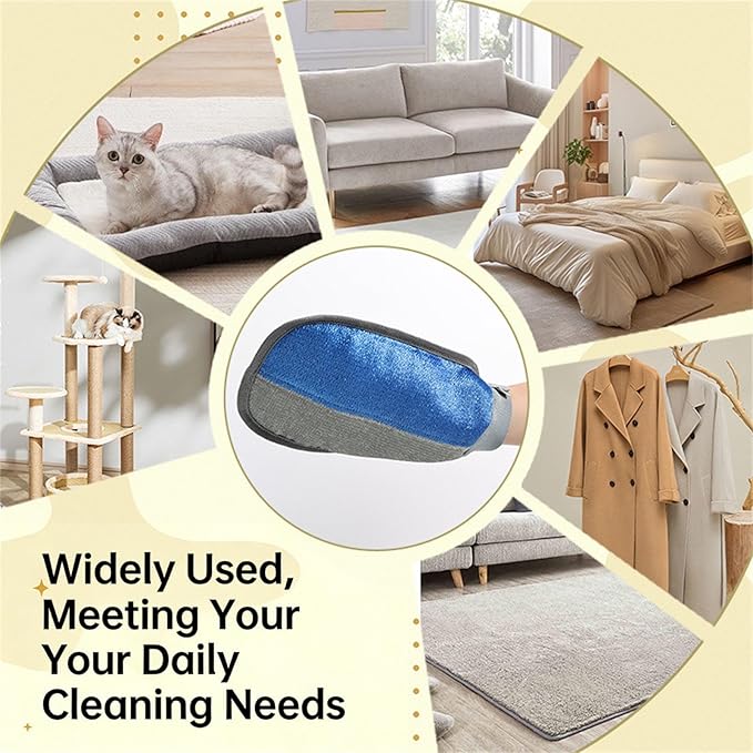 Dog Deshedding Glove for Small to Large Breeds Efficient Hair Removal Tool Furs Remove Grooming Gloves for Carpet Sofa Pet