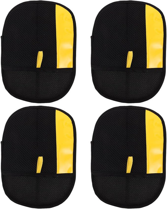 4PCS Pet Hair Removal Gloves Electrostatic - Reusable Anti-Static Grooming Glove for Cat Dog Deshedding Interaction - 9.2x6.7inch Cleaner Mitt for Pet Owners Clothes Furniture