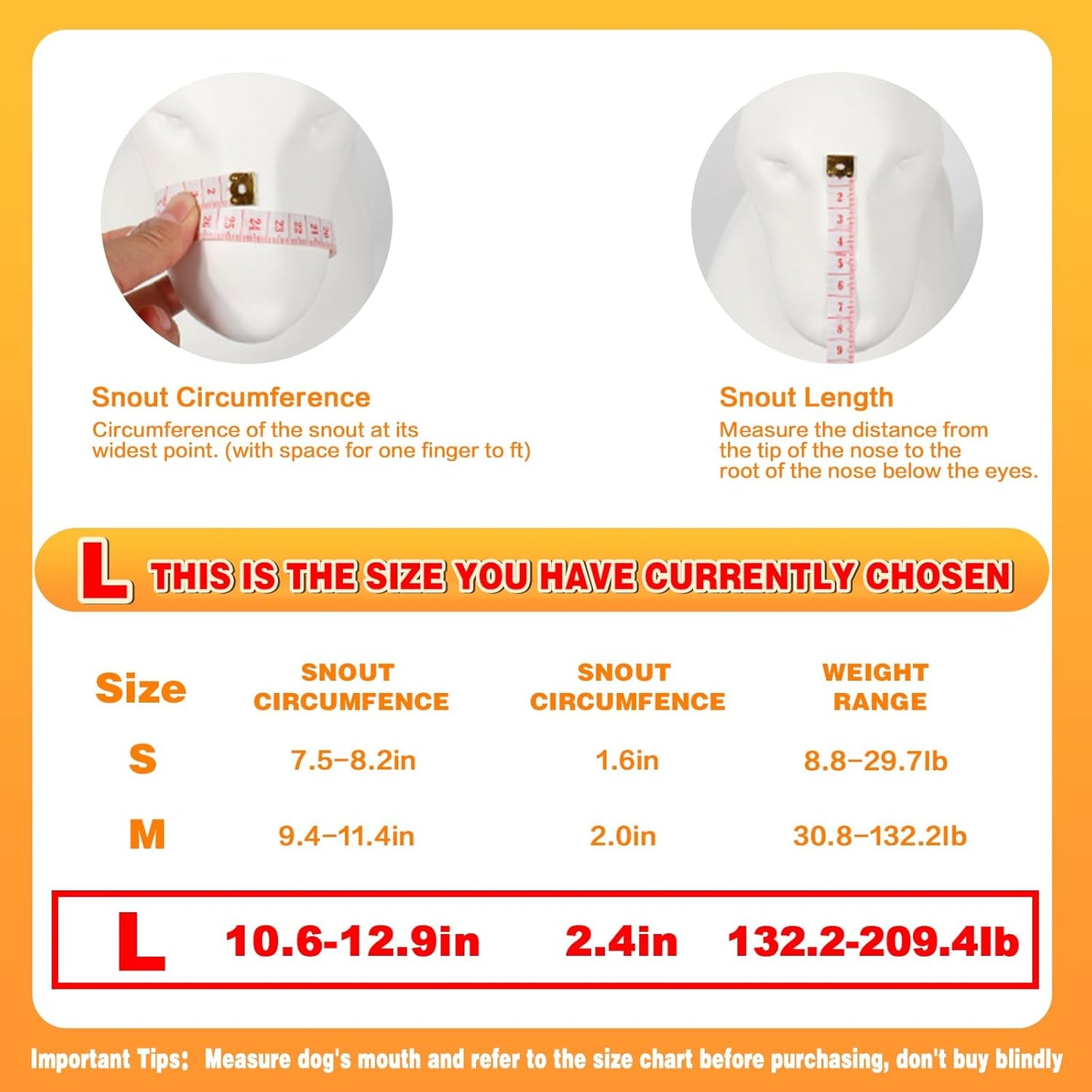 Dog Muzzle, Soft Mesh Muzzle for Large Dog Mouth Guard, Breathable Adjustable Muzzles to Prevent Biting, No Bark Muzzle for Dogs Allow Panting Drinking (Black, L)