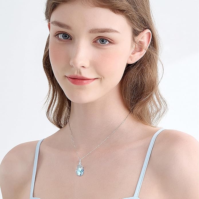 JUSTKIDSTOY Dog/Cat/Hummingbird Urn Necklace for Ashes S925 Sterling Silver Heart Cremation Jewelry Keepsake Memorial for Women