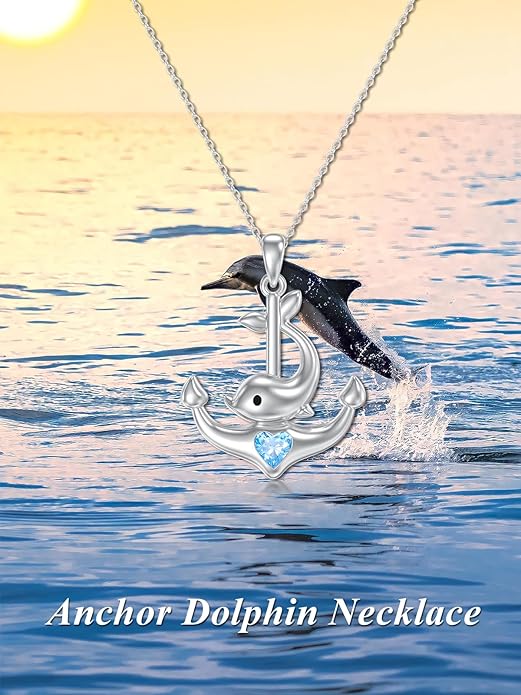 Dorunmo Animal Necklace 925 Sterling Silver Owl/Sloth/Axolotl/Dolphin Necklace Celtic Knot Pendant Birthday Anniversary Animal Jewelry for Women Friends Animals Lover