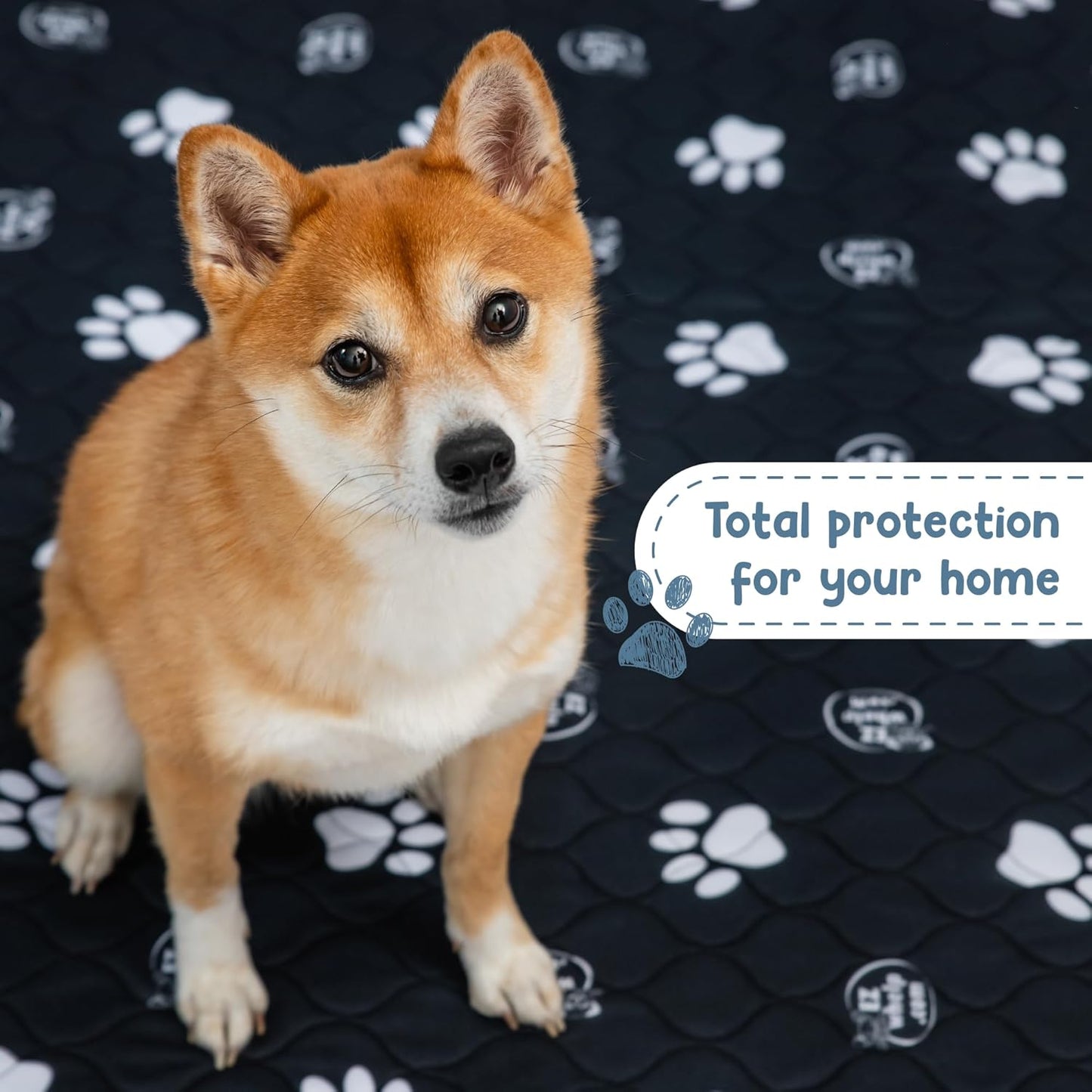 EZwhelp Reusable Dog Pee Pads, Washable Waterproof Mats for Dog Potty Training or Whelping Pads, 29x29 Inch, 2 Pack