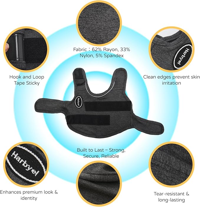 Dog Anxiety Vest - Skin-Friendly Calming Shirt for Thunder, Fireworks, Vet Visits & Separation Anxiety – No Medicine or Training Needed – Suitable for Small, Medium, and Large Dogs