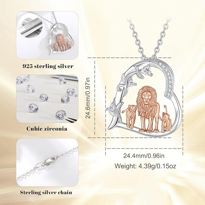 EUDORA Sterling Silver Mother Daughter Necklace for Women, Mama Son Daughter Necklace Pendant for Mom and Daughter,Mom Jewelry from Daughter Mother's Day Gift for Mother Daughter Aunt Grandma