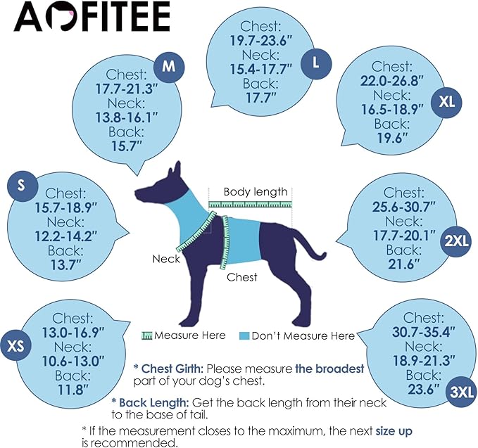 AOFITEE Dog Anxiety Calming Hoodie, Thunder Jacket for Dogs Anxiety, Breathable Calming Shirt for Fireworks, Thunder, Travel, Separation, Pet Hoodies for Noise Block & Ear Protection, XS