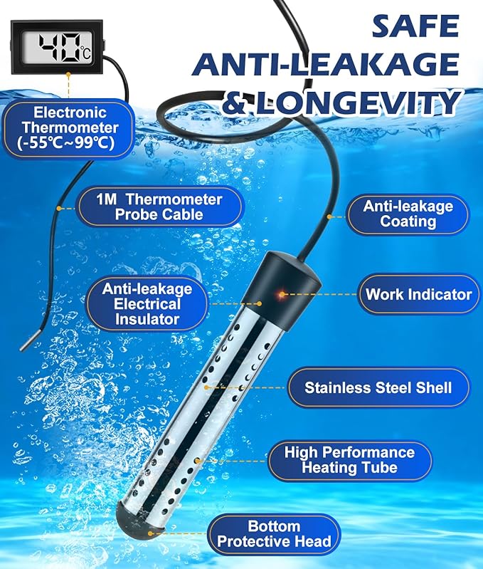 2026 Upgraded Portable Shower for Camping with Heater, Rechargeable Camping Shower with Intelligent LED Display, 5 Gal Foldable Bucket, 4 Spray Modes, Portable Shower for Travel, Pet Bath, Car Washing