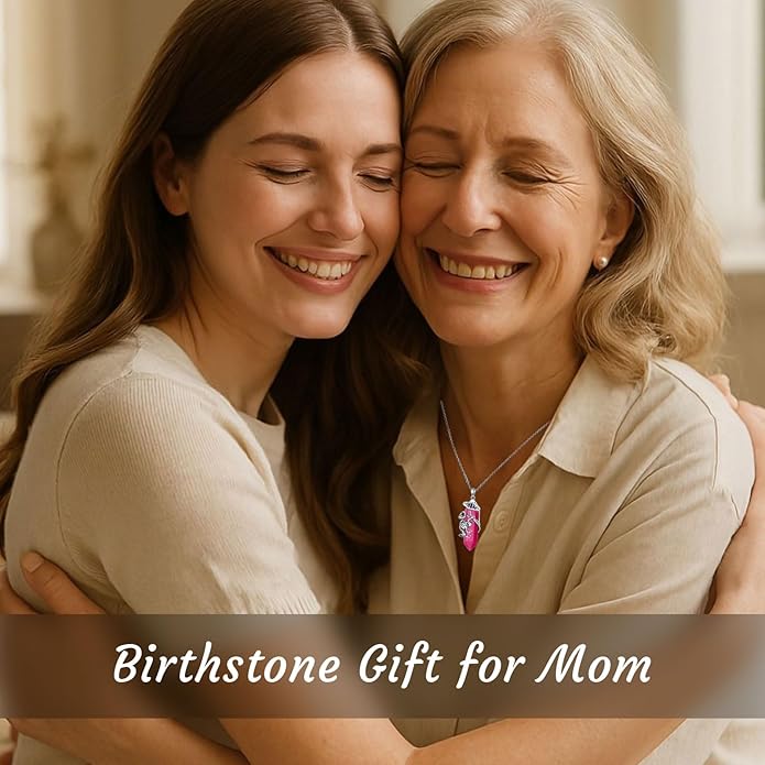 Frog Necklace 925 Sterling Silver Frog Pendant Birthstone Quartz Jewelry Gift for Women s Mom