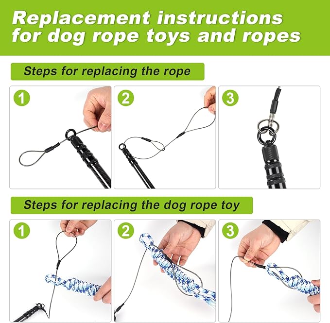 Carbon Fiber Flirt Pole for Dogs, 0.23 Pounds Lightweight Dog Flirt Pole for Large Medium Small Dogs, Telescopic Flirt Stick with 2 Toys & 2 Ropes (40 Inches Pole)