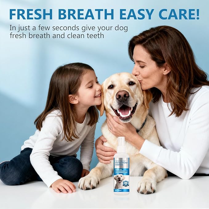 ITECFREELY Dental Plus, Advanced Dental Water Additive, Odorless & Flavorless Formula to Fight Tartar & Plaque, Promote Healthy Gums and Freshen Breath, Easy Daily Use for Dogs & Cats