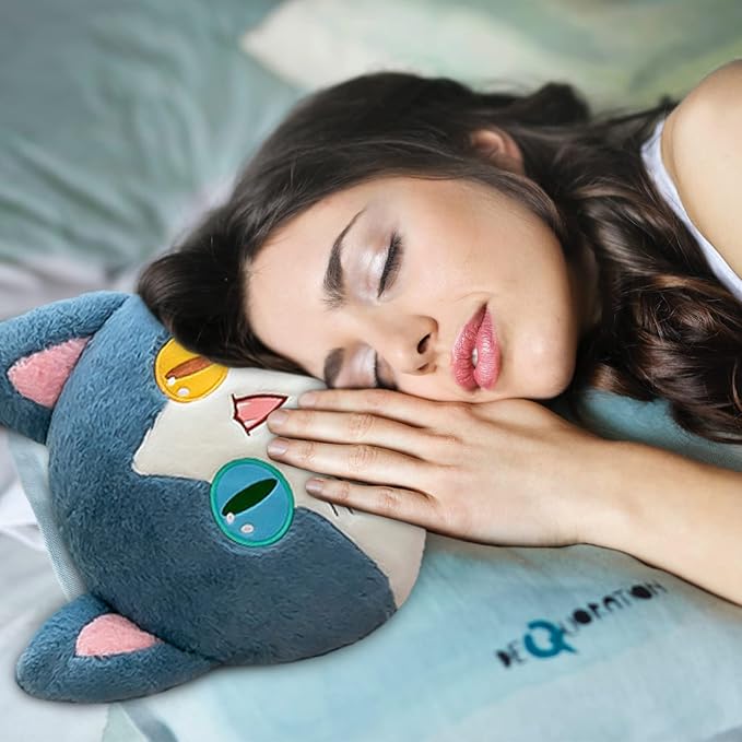 FANGYU Cute Plush Cat Toy, Soft Stuffed Cat Pillow, Kids Shark Gifts (130cm/51.1in)