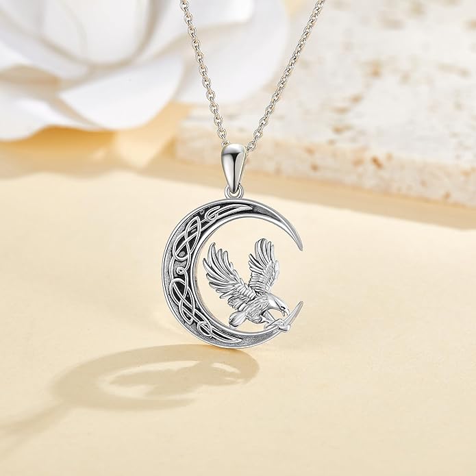 Eagle/Moth Necklace Sterling Silver Eagle Jewelry Eagle Gifts for Women Girls