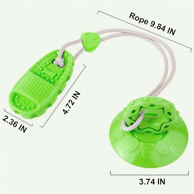 Dog Toys for Aggressive Chewers, Indestructible Interactive Chew Toy with Suction Cup, Long Lasting Durable Molar Grinder for Boredom Energy Relief, for Small Medium Large Dogs Puppy Teething Toys