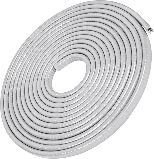MYFAMIREA 13Ft(4M) Long Car Door Edge Guards, U Shape Edge Trim Rubber Seal Protector Car Door Protection Anti-Collision Rubber Clips Easy to Cut No Need Adhesive Fit for Most Vehicles| Grey