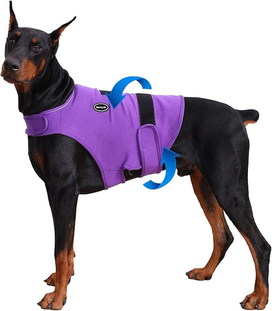 Dog Anxiety Vest - Skin-Friendly Calming Shirt for Thunder, Fireworks, Vet Visits & Separation Anxiety – No Medicine or Training Needed – Suitable for Small, Medium, and Large Dogs