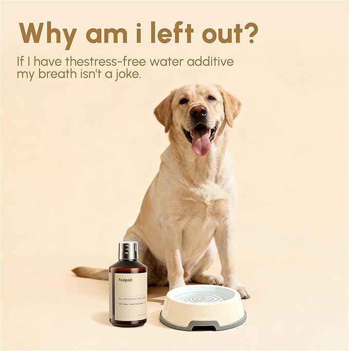 Advanced Probiotic Pet Dental Water Additive, Bio-Active Formula to Fight Oral Bacteria at The Source, Freshens Breath, Reduces Plaque & Tartar, Just Add to Water, Vet Recommended, 9.8 oz