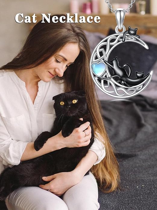 Dorunmo Animal Necklace 925 Sterling Silver Owl/Sloth/Axolotl/Dolphin Necklace Celtic Knot Pendant Birthday Anniversary Animal Jewelry for Women Friends Animals Lover