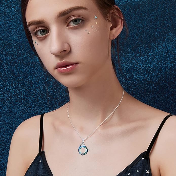 Dreamboat Sterling Silver Cat Necklace for Women Crystal Necklace Cute Animal Necklace Kitten Necklace Cat Pendant Friendship Cat Jewelry Gifts