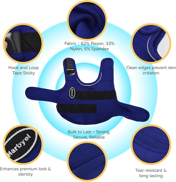 Dog Anxiety Vest - Skin-Friendly Calming Shirt for Thunder, Fireworks, Vet Visits & Separation Anxiety – No Medicine or Training Needed – Suitable for Small, Medium, and Large Dogs