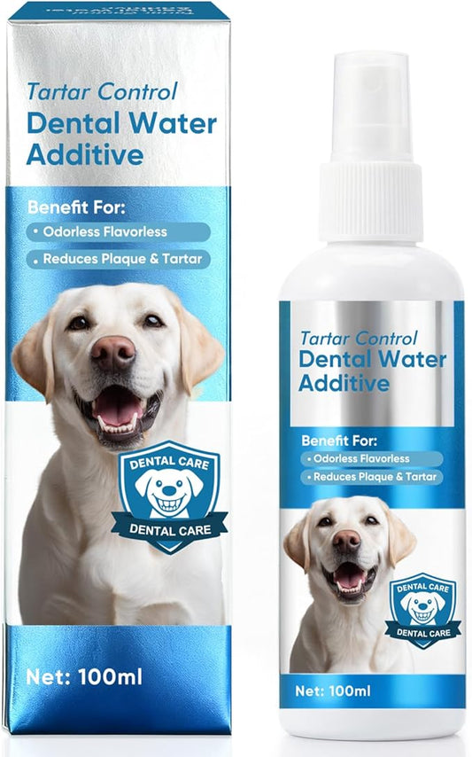 ITECFREELY Dental Plus, Advanced Dental Water Additive, Odorless & Flavorless Formula to Fight Tartar & Plaque, Promote Healthy Gums and Freshen Breath, Easy Daily Use for Dogs & Cats
