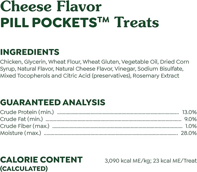Greenies Pill Pockets for Dogs Large Size, Dog Treat Pouch for Capsule Medication, Cheese Flavor, 7.9 oz. Pouch