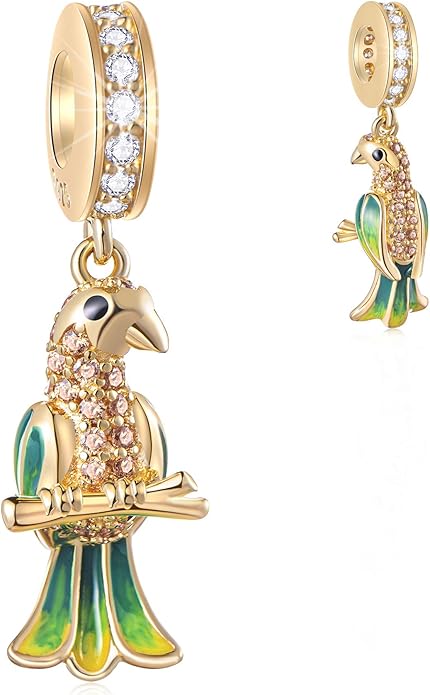 GEMDAZZ Animal Theme Charms in 925 Sterling Silver, Cute 3D Polar Bear, Frog, Cicada, Ladybug, Bee, Dragonfly Beads fit European Women Bracelet, Gift for Birthday/Christmas/Friends/Mom/Lover