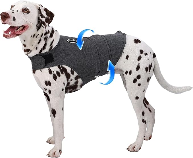 Dog Anxiety Vest and Shirt, Skin-Friendly Calming Shirt - Thunder Jacket for Pet Vet Visits - Dog Jacket for Thunder, Fireworks, Anti Anxiety Vest for Pet Without Medicine & Training