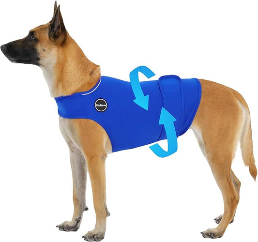 Dog Anxiety Vest, Skin-Friendly Thunder Jacket for Dogs, Dog Calming Shirt for Thunder, Fireworks, Vet Visits and Separation - Keep Pet Calm Without Medicine, Fit for Small Medium Large Dogs