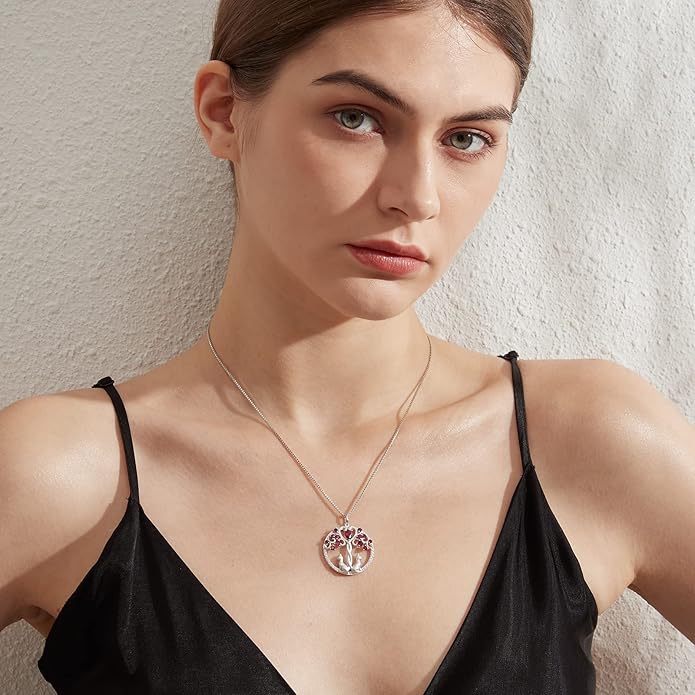 jiamiaoi 18K White Gold Plated Cat Necklace 925 Sterling Silver Diamond Cat Necklace Silver Cat On Moon Necklace for Women Gift for Birthday/Christmas, Come with Gift Box