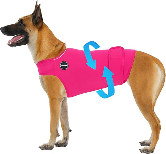Dog Anxiety Vest, Skin-Friendly Thunder Jacket for Dogs, Dog Calming Shirt for Thunder, Fireworks, Vet Visits and Separation - Keep Pet Calm Without Medicine, Fit for Small Medium Large Dogs