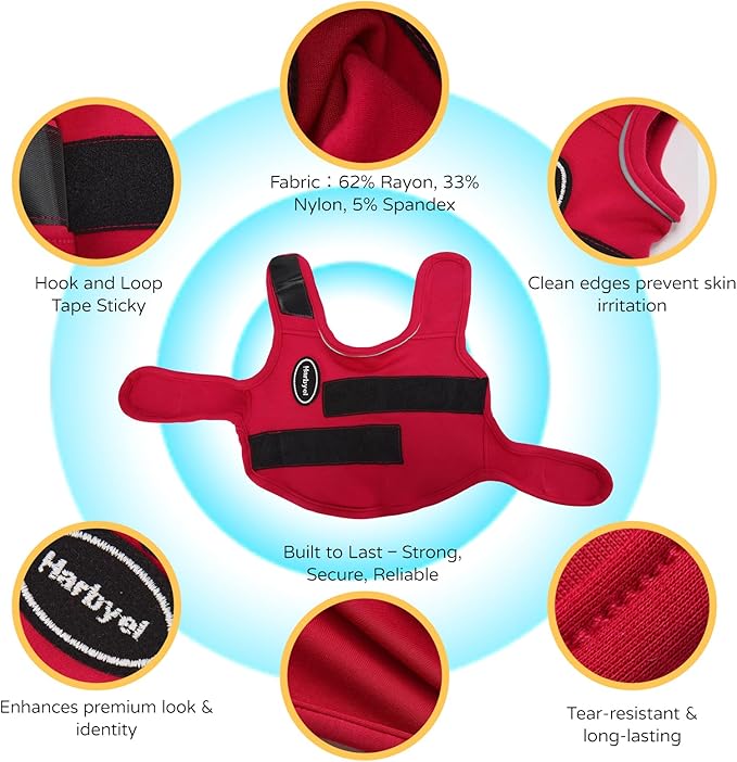 Dog Anxiety Vest - Skin-Friendly Calming Shirt for Thunder, Fireworks, Vet Visits & Separation Anxiety – No Medicine or Training Needed – Suitable for Small, Medium, and Large Dogs