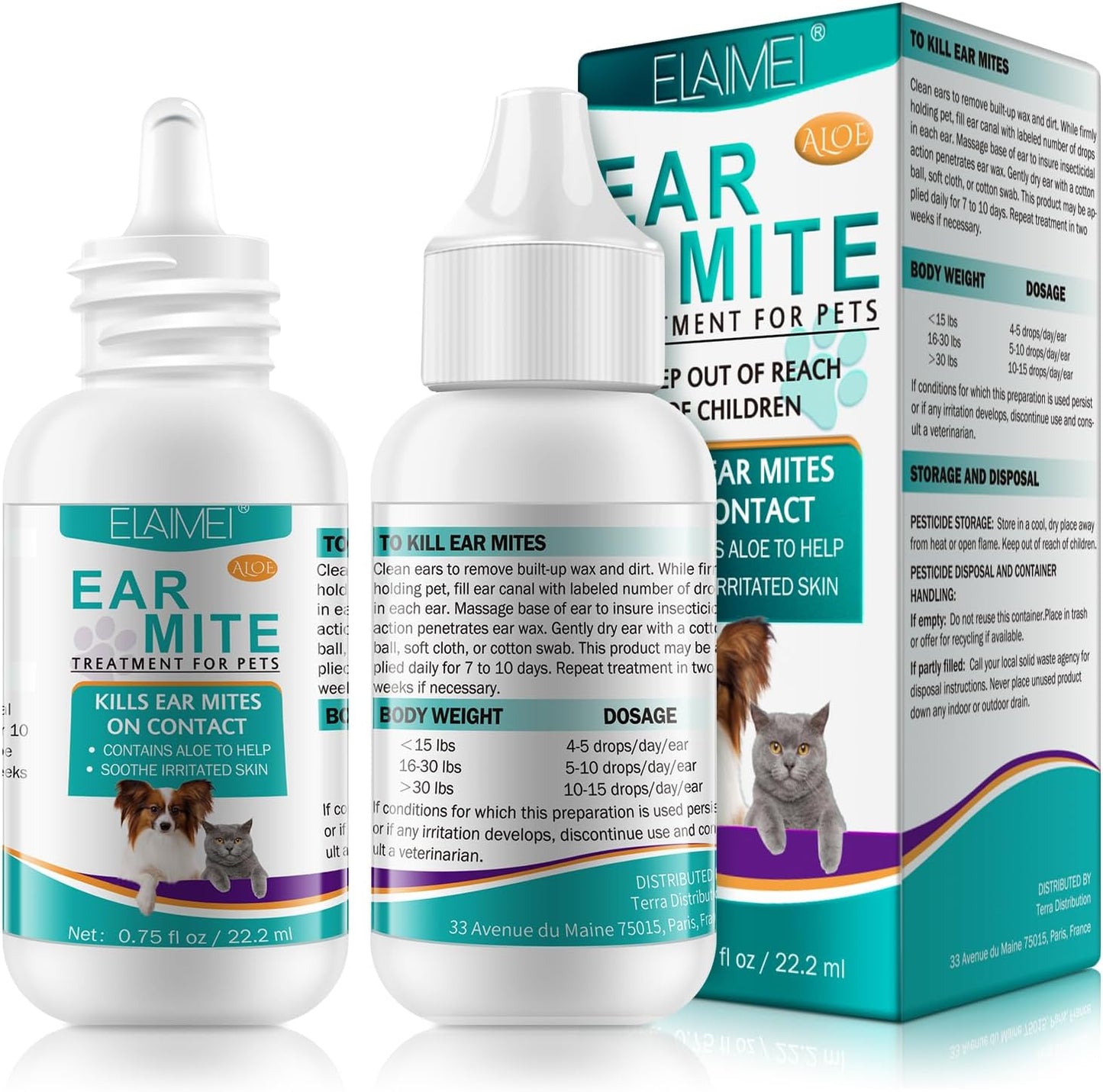 Ear Mite Treatment for Dogs, Dog Ear Infection Treatment, Ear Mite Treatment for Dog Yeast Infection, Alleviation Suffering from Ear Mites & Itching and Odours Stinky Stuff for Dogs Ears