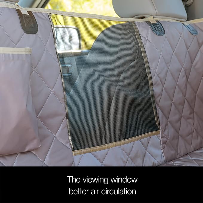 iBuddy Truck Seat Cover for Dogs 100% Waterproof Back Seat Cover for Crew Cab Machine Washable X-Large Pet Hammock with Side Flap Against Dirt and Fur for Large SUV and Truck Dog Seat Protector