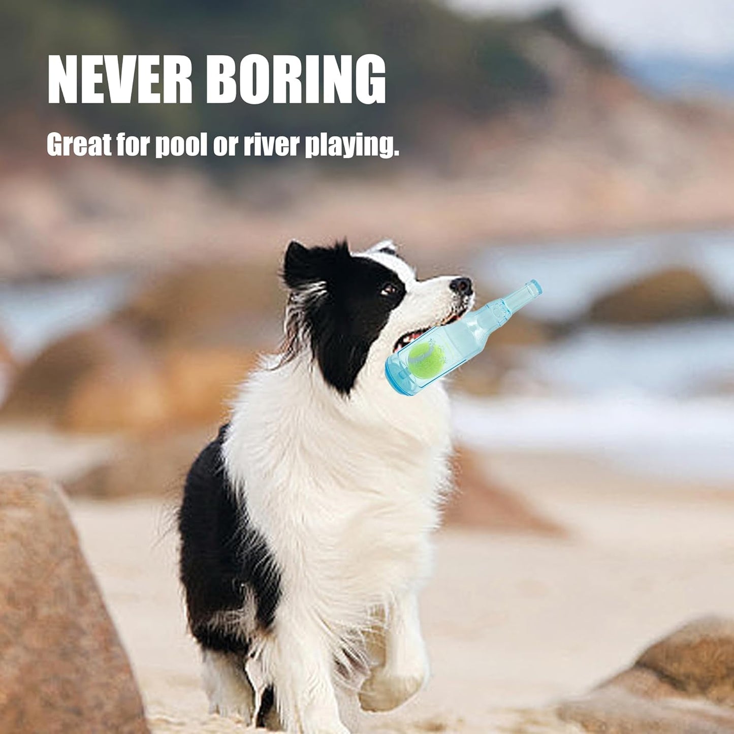 Dog Squeaky Floating Toy for Small Medium Large Dogs Training Fetch Indestructible Dog Chew Toys Indoor Pool Beach Outdoor Pet Supplies Green M