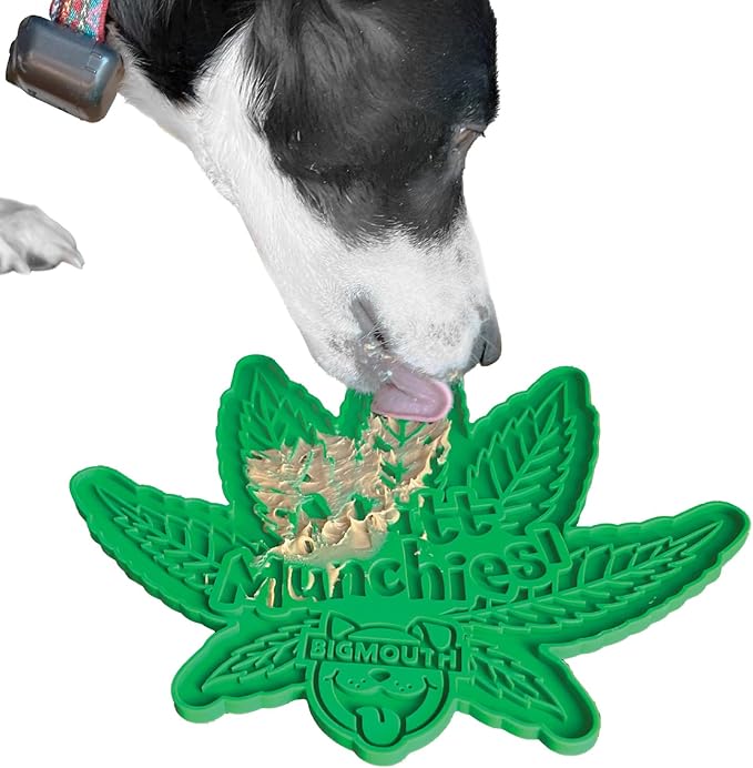 Mutt Munchies Lick Mat - Funny Dog Lick Mat - Silicone Pet Licking Toys - Licking Treats Pad - Cute Doggy, Cat Gift