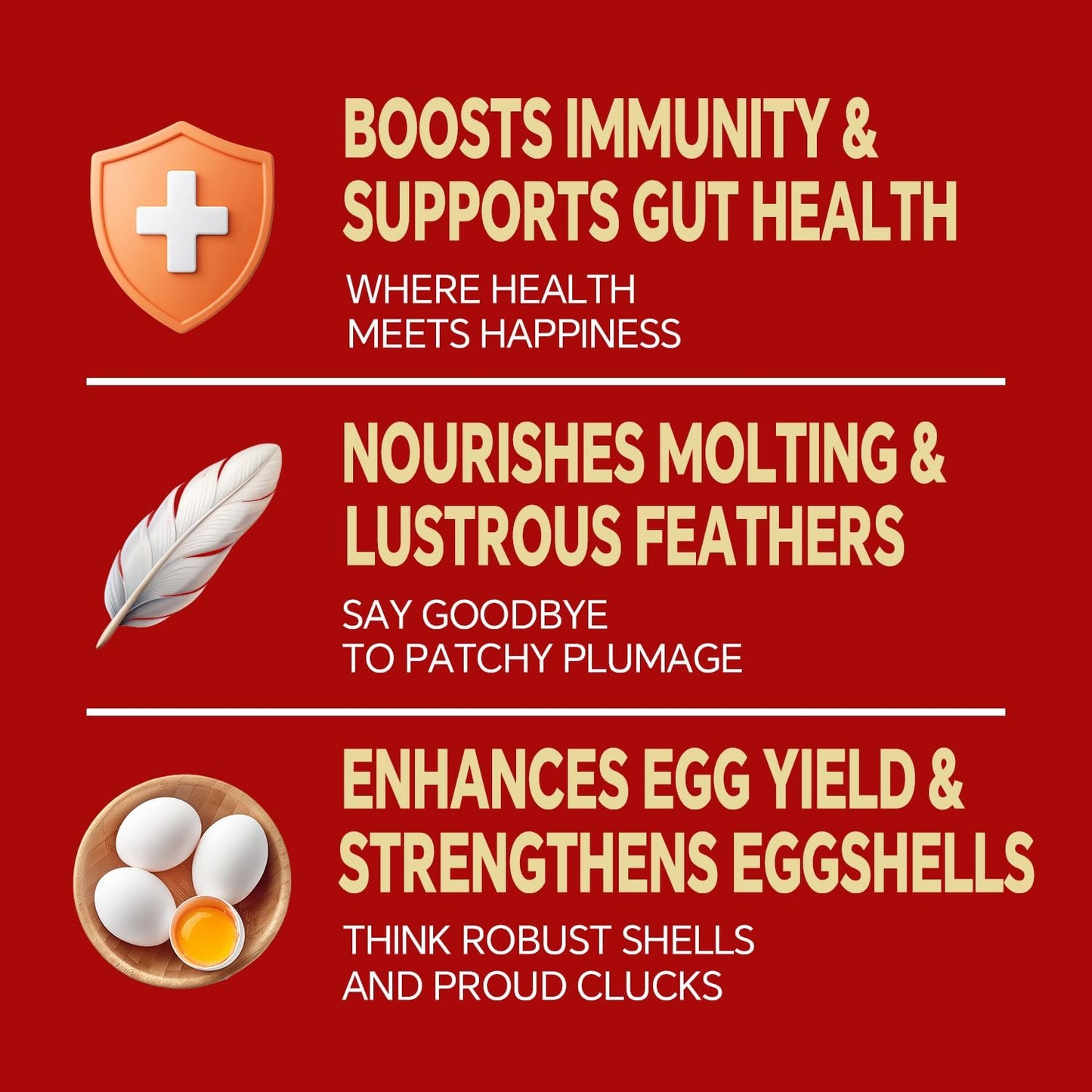 Dried Black Soldier Fly Larvae, Non-GMO, Natural Chicken Treats & High-Protein Poultry Snacks for Backyard Chickens, Laying Hens & Ducks, 2.5 lb Box