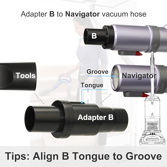 Vacuum Attachments Compatible with Shark Corded Vacuums, Navigator NV350 NV360 Rotator NV501 Rocket HV300 Stratos..., 1 1/4" Accessories with Hose Adapters (Car Detailing Kit A)