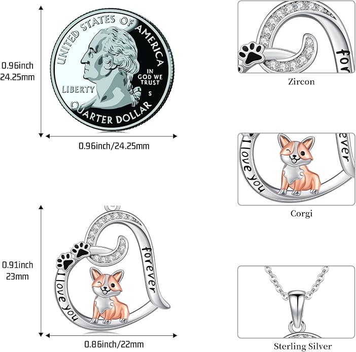 Dog/Paw Print/Infinity Necklace for Women 925 Sterling Silver Heart Dogs Pendant Necklaces Jewelry Christmas Birthday Gifts for Dog Lovers Friends