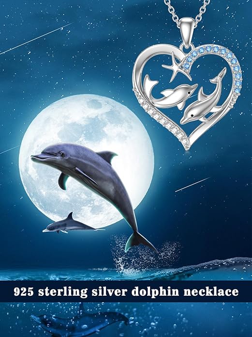 Dorunmo Animal Necklace 925 Sterling Silver Owl/Sloth/Axolotl/Dolphin Necklace Celtic Knot Pendant Birthday Anniversary Animal Jewelry for Women Friends Animals Lover