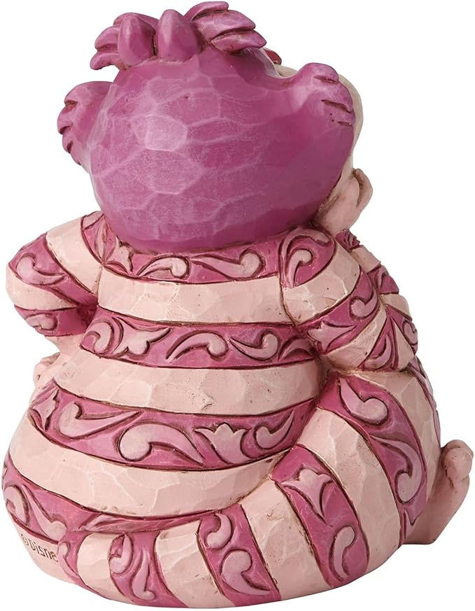 Enesco Disney Traditions by Jim Shore Alice in Wonderland Cheshire Cat Grinning Miniature Figurine, 3.125 Inch, Multicolor