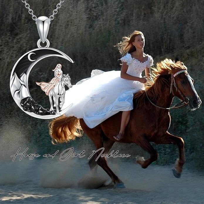 Gothic Jewelry Bat/Cat/Wolf/Dragon/Owl/Fox/Spider/Sun Pendant Sterling Silver Crescent Moon Necklace for Women Girls Black Jewelry Gifts