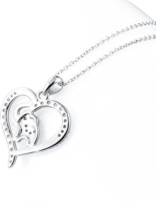 FLYOW Elephant Necklace Cat Necklace Bunny Neklace Horseshoe Necklace Blue Jay Necklace Sterling Silver Animal Necklaces for Women