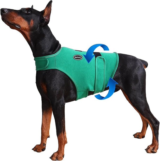 Dog Anxiety Vest - Skin-Friendly Calming Shirt for Thunder, Fireworks, Vet Visits & Separation Anxiety – No Medicine or Training Needed – Suitable for Small, Medium, and Large Dogs