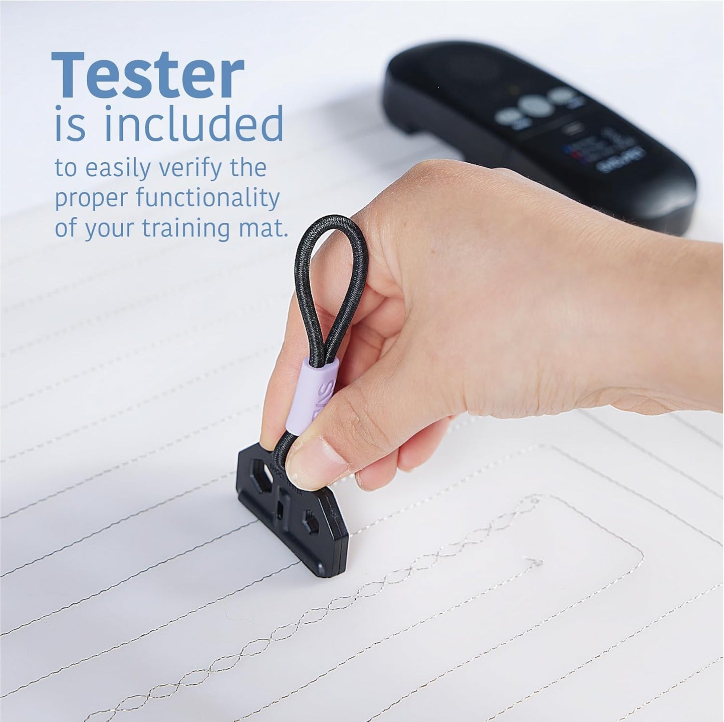 SVD.PET (2-Pack Pet Training Mat with Tester, Pet Shock Pad, Dogs & Cats Electronic Repellent mat for Indoor, 3 Training Modes, 5 Levels, Pet Safe Mode (Black controler 48" X 20")
