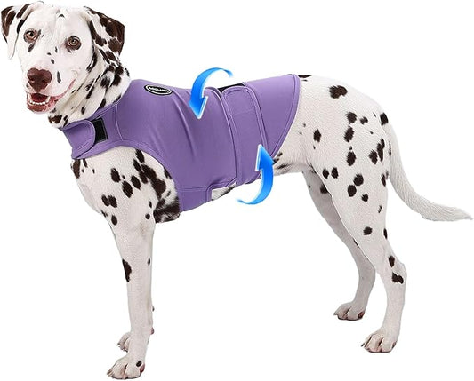Dog Anxiety Vest and Shirt, Skin-Friendly Calming Shirt - Thunder Jacket for Pet Vet Visits - Dog Jacket for Thunder, Fireworks, Anti Anxiety Vest for Pet Without Medicine & Training