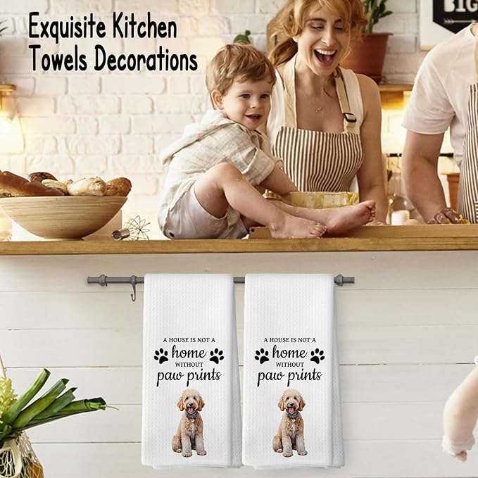 Goldendoodle Dog Gifts Kitchen Bathroom Decor Towels 16″×24″,Dog Lovers Gifts for Girls Mom Women,Goldendoodle Gifts for The Owners