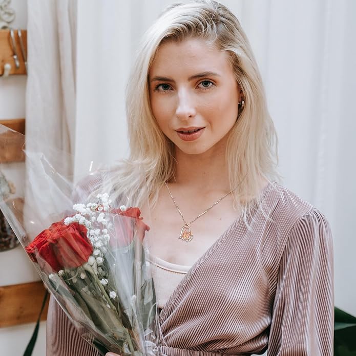 EUDORA Sterling Silver Mother Daughter Necklace for Women, Mama Son Daughter Necklace Pendant for Mom and Daughter,Mom Jewelry from Daughter Mother's Day Gift for Mother Daughter Aunt Grandma