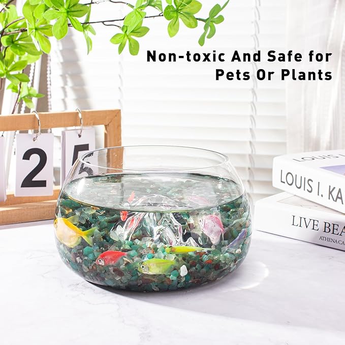 Green Agate Crushed Stone Tumbled Chips 0.88 Lb, Tumbled Polished Crystal Chips Bulk Natural Gemstones for Decorative Fish Tank Vase Fillers Aquarium Gravel Rocks