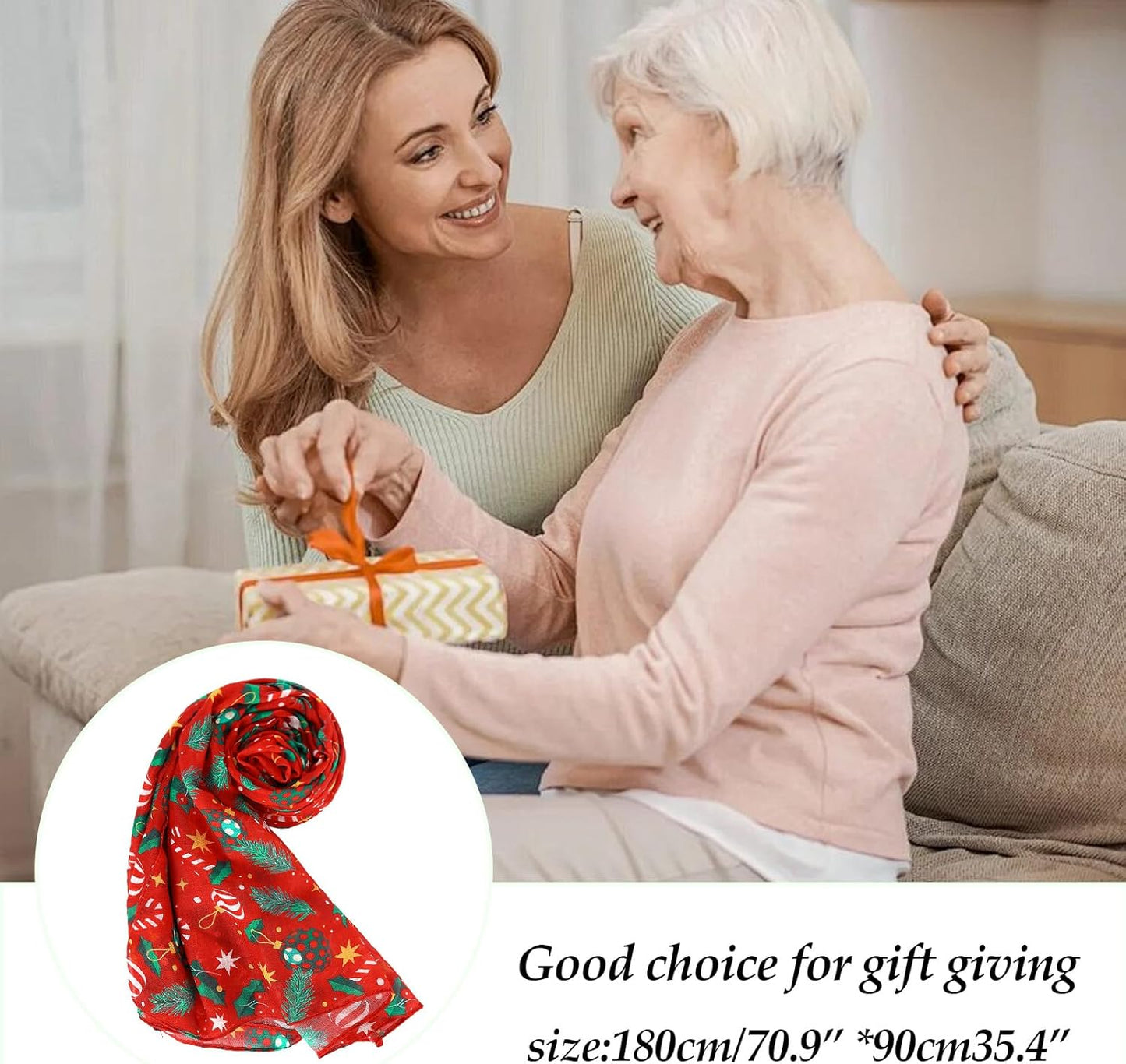 E-Clover Fashion Scarf for Women Lightweight Scarves Shawl Wrap for Spring/Summer Winter