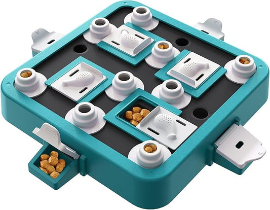 Dog Puzzle Toy, Food Treat Feeder, Mental Stimulation (Green)